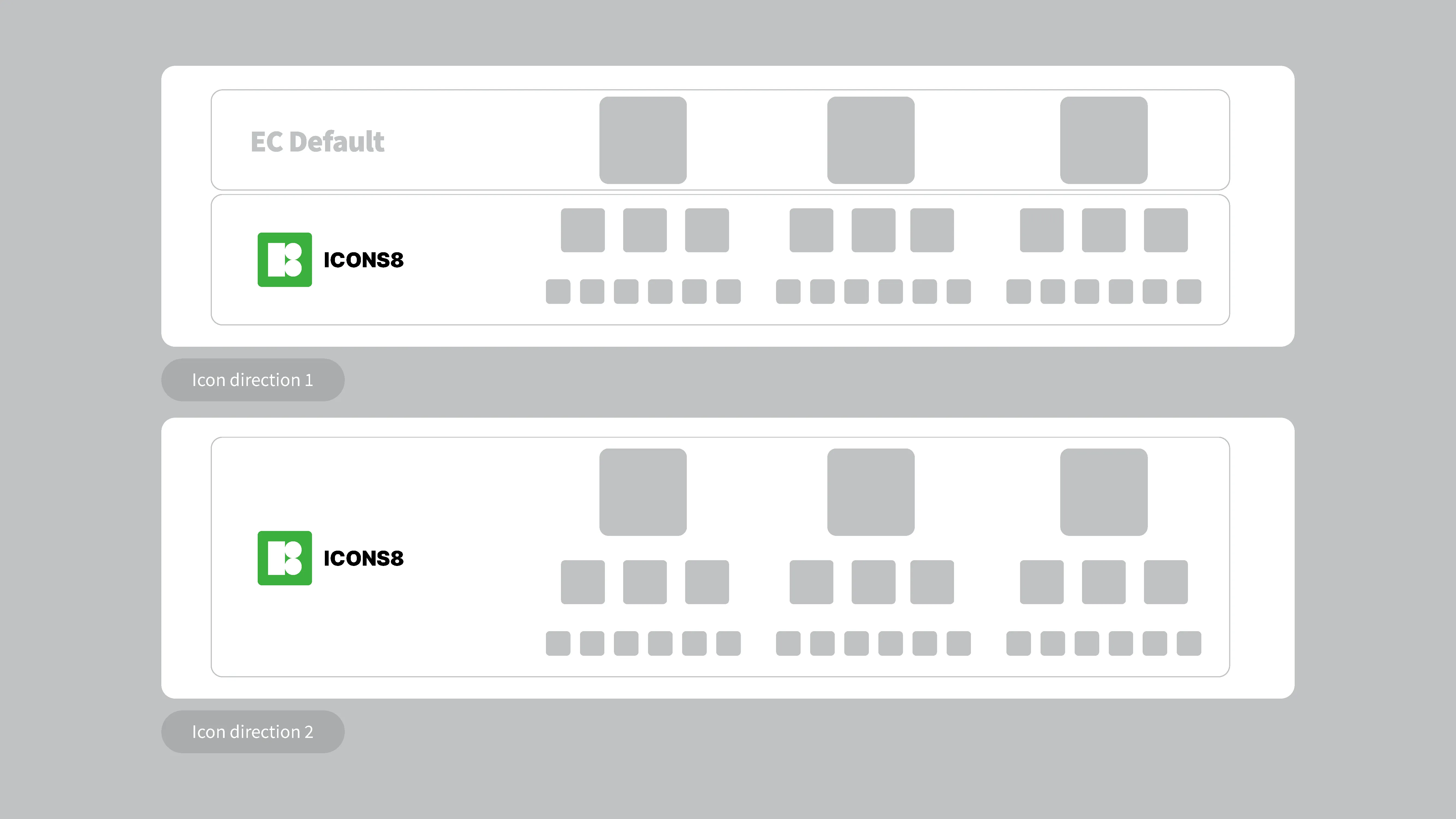SUGGESTED ICONS8 USAGE
